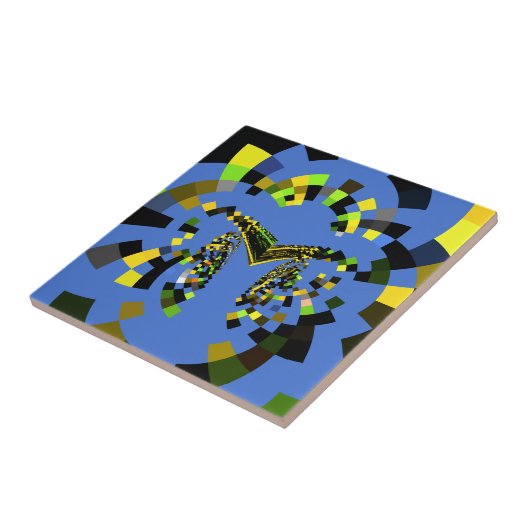 M Blau Fliese (Seite)