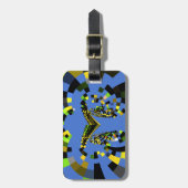 M Blau Gepäckanhänger (Vorderseite vertikal)