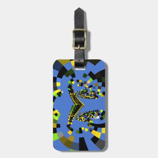 M Blau Gepäckanhänger (Vorderseite vertikal)