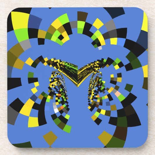 M Blau Getränkeuntersetzer (Vorderseite)