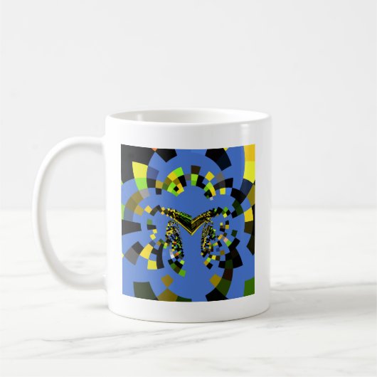 M Blau Kaffeetasse (Links)
