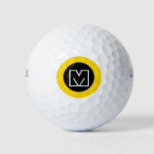 M Buchstabe, erster Golfspieler, cool Golfball (Vorderseite)