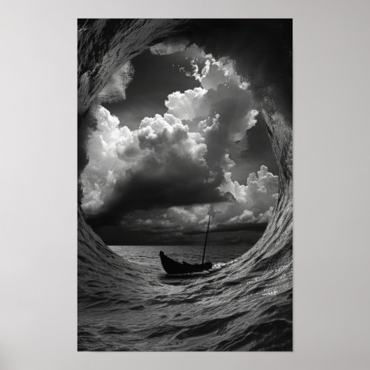 M.C. Escher Inspirierte Wiederholschiff Falling Po Poster (Vorne)