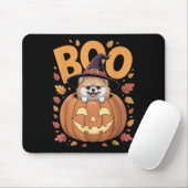 M Costume On Pumpkin Halloween Meranian  Mousepad (Mit Mouse)