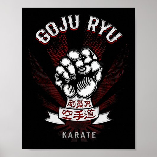 M Dam Goju Ryu Karate - Erwachsene Poster (Vorne)