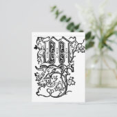 M - Der Dekorationsbrief M Postkarte (Stehend Vorderseite)