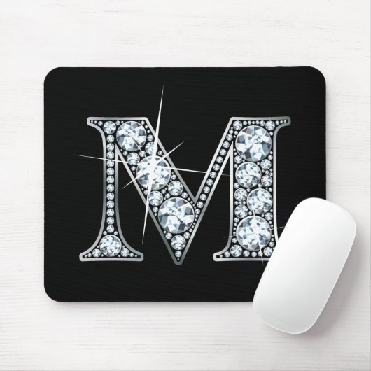 "M" Diamond Bling Mousepad (Mit Mouse)