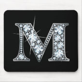 "M" Diamond Bling Mousepad (Vorne)