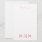 "M" Erstausgabe Briefpapier (Vorne/Hinten)