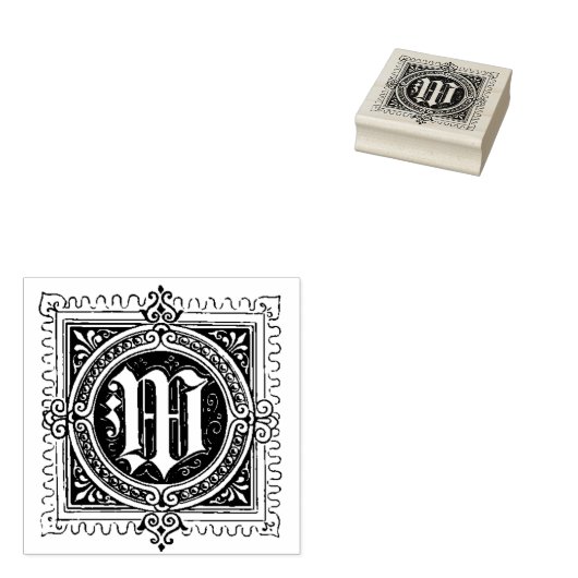 M Erste Letter-Kautschuk-Briefmarke Gummistempel (Stempel)