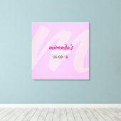 M ERSTE SAMMLUNG Bat Mitzvah Sign-In Board Leinwanddruck (Insitu (Holzboden))