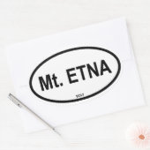 M. ETNA OVALER AUFKLEBER (Umschlag)