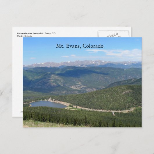 M. Evans, Colorado Postcard Postkarte (Vorne/Hinten)