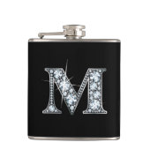 M Flasche "Diamond Bling" Flachmann (Vorderseite)