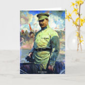 M. Frunze - Offizier der Sowjetarmee, Gründer der Karte (Gelbe Blume)