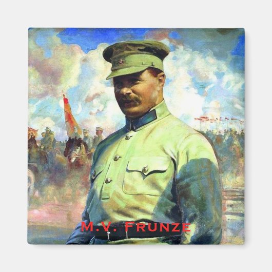 M. Frunze - Offizier der Sowjetarmee, Rote Armee d Magnet (Vorne)