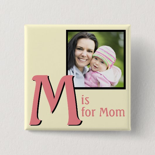 M für Mama Button (Vorderseite)