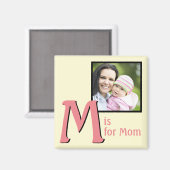 M für Mama Magnet (Vorderseite/Rückseite)