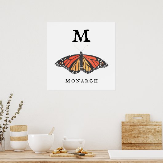 "M" für Monarch Print, Value Poster Paper (Matte) (Küche)