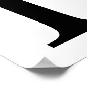 M für Mustache Poster (Ecke)