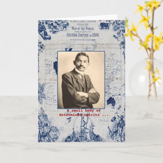 M. Gandhi Karte (Gelbe Blume)