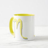 M (Gelb) Tasse (Vorderseite Links)