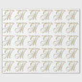 M-Geschenkpapier für das Hochzeitstich Geschenkpapier (Flach)