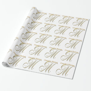 M-Geschenkpapier für das Hochzeitstich Geschenkpapier