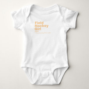 m Girl - Feldhockey Baby Strampler