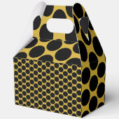 M Gold mit Black Dot Style Gable 5x3x6.5 Geschenkschachtel (Vorderseite)