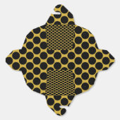 M Gold mit schwarzem Dot-Stil Ausstieg 3x2,25x3,12 Geschenkschachtel (Ungeklappt)