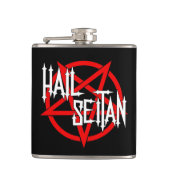 \m/ Hail Seitan \m/ Flask/ Flachmann (Vorderseite)