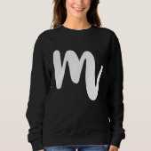 M Hauptstadt Letter Cool Initials ABC Sweatshirt (Vorderseite)