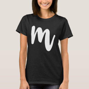 M Hauptstadt Letter Cool Initials ABC T-Shirt