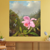 M. HEADE - Bekämpfung von Humingvögeln mit rosa Or Leinwanddruck (Insitu (Wohnzimmer))