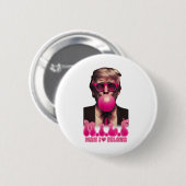 M.i.l.f Mann I Liebe Felons Funny Pink Bubble Gum  Button (Vorne & Hinten)