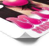 M.i.l.f Mann I Liebe Felons Funny Pink Bubble Gum  Poster (Ecke)