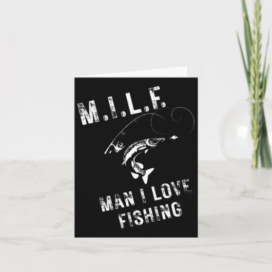 M.i.l.f. Mann I Liebe Fischerei Karte (Vorderseite)