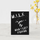 M.i.l.f. Mann I Liebe Fischerei Karte (Gelbe Blume)