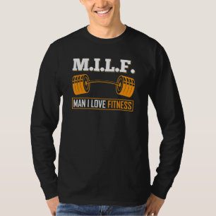M I L F Mann I Liebe Fitness Bodybuilder Weichteil T-Shirt