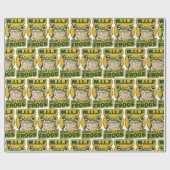 M.I.L.F Mann I Liebe Frösche Wrapping Paper, Frosc Geschenkpapier (Flach)