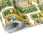 M.I.L.F Mann I Liebe Frösche Wrapping Paper, Frosc Geschenkpapier (Rolleneckpunkt)