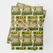 M.I.L.F Mann I Liebe Frösche Wrapping Paper, Frosc Geschenkpapier Set (Beispiel)
