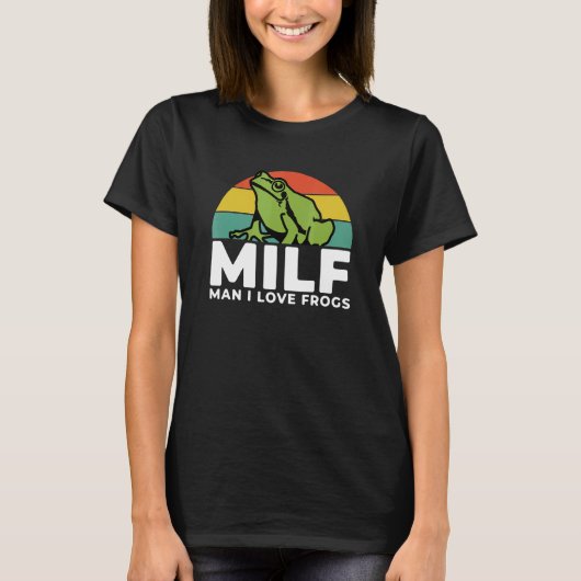 M.I.L.F. Svg, Mann I Liebe Frogs, Froschmäuse, Fro T-Shirt (Vorderseite)