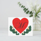 M im Herzen Postkarte (Stehend Vorderseite)