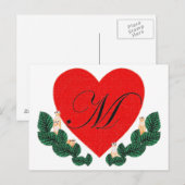 M im Herzen Postkarte (Vorne/Hinten)