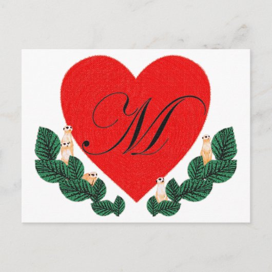 M im Herzen Postkarte (Vorderseite)