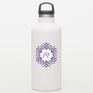 M Initial Unique & Bizarre Boho Blume Hübsch Aufkleber