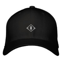 M Initialen oder Logo Monogramm Flexfit Wollmütze 
