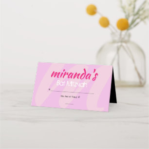 M INITIALS SAMMLUNG Bat Mitzvah Escort Card Platzkarte